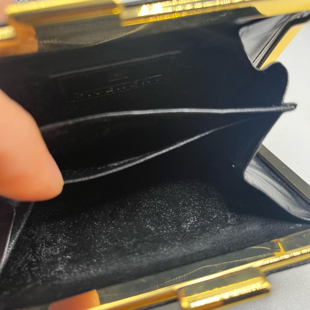 Givenchy Black and Gold Geometric Clutch - Picture 8 of 8